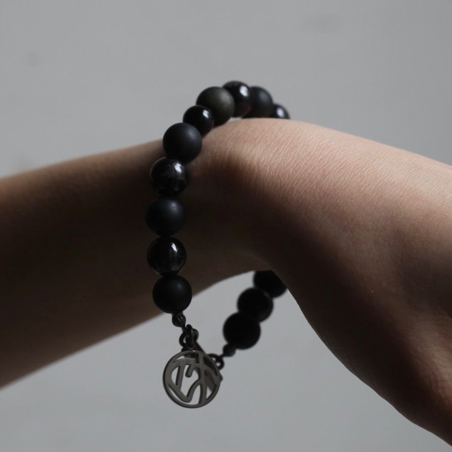 【お取り寄せ注文可能】Juzu Bracelet(BLACK×SILVER)