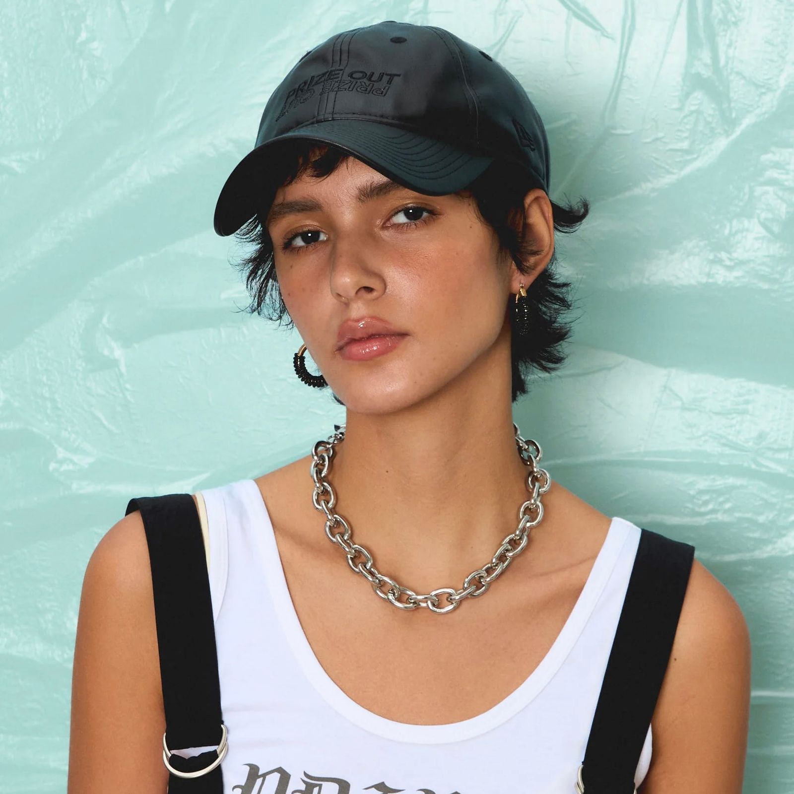 【再販売通知受付可能】Prize Out Logo Vegan Leather Cap