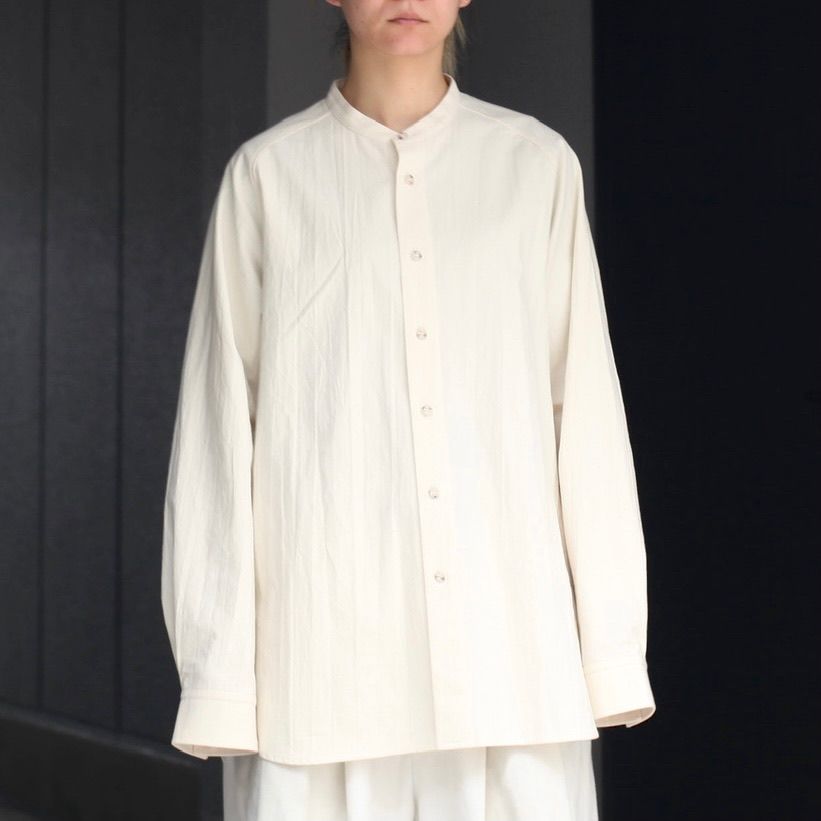 【残り一点】Raglan Stand Collar Shirt_A