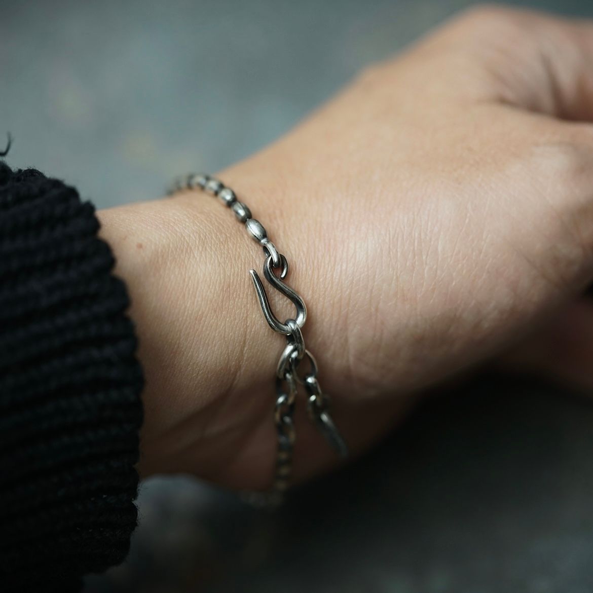 【お取り寄せ注文可能】Narrow Oval Bowl Chain Bracelet