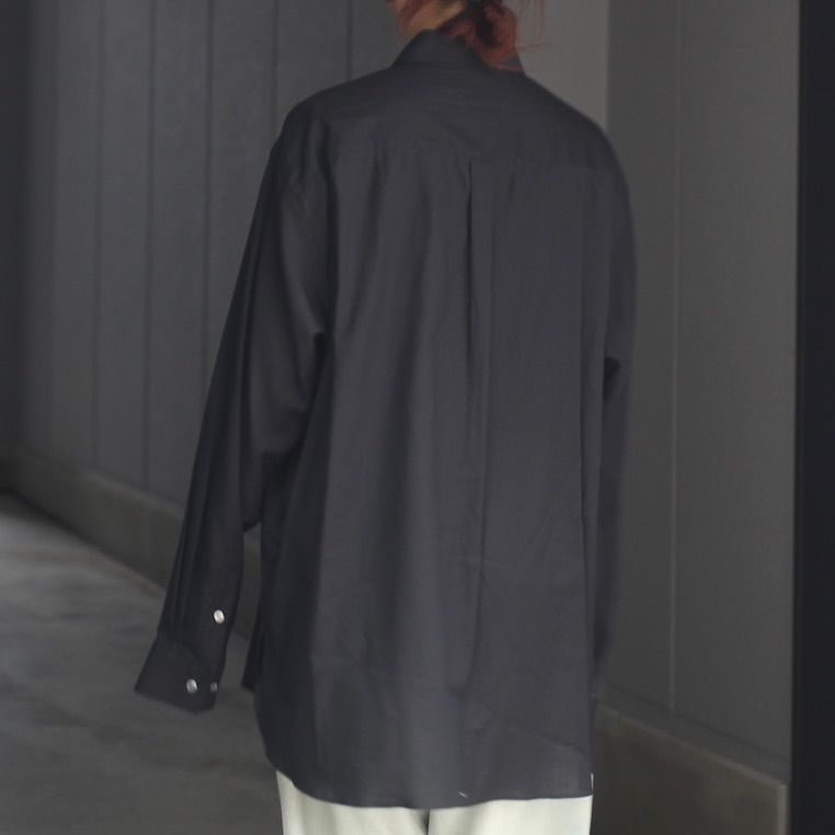 【残り一点】Cotton/Silk Oversized Regular Collar Shirt