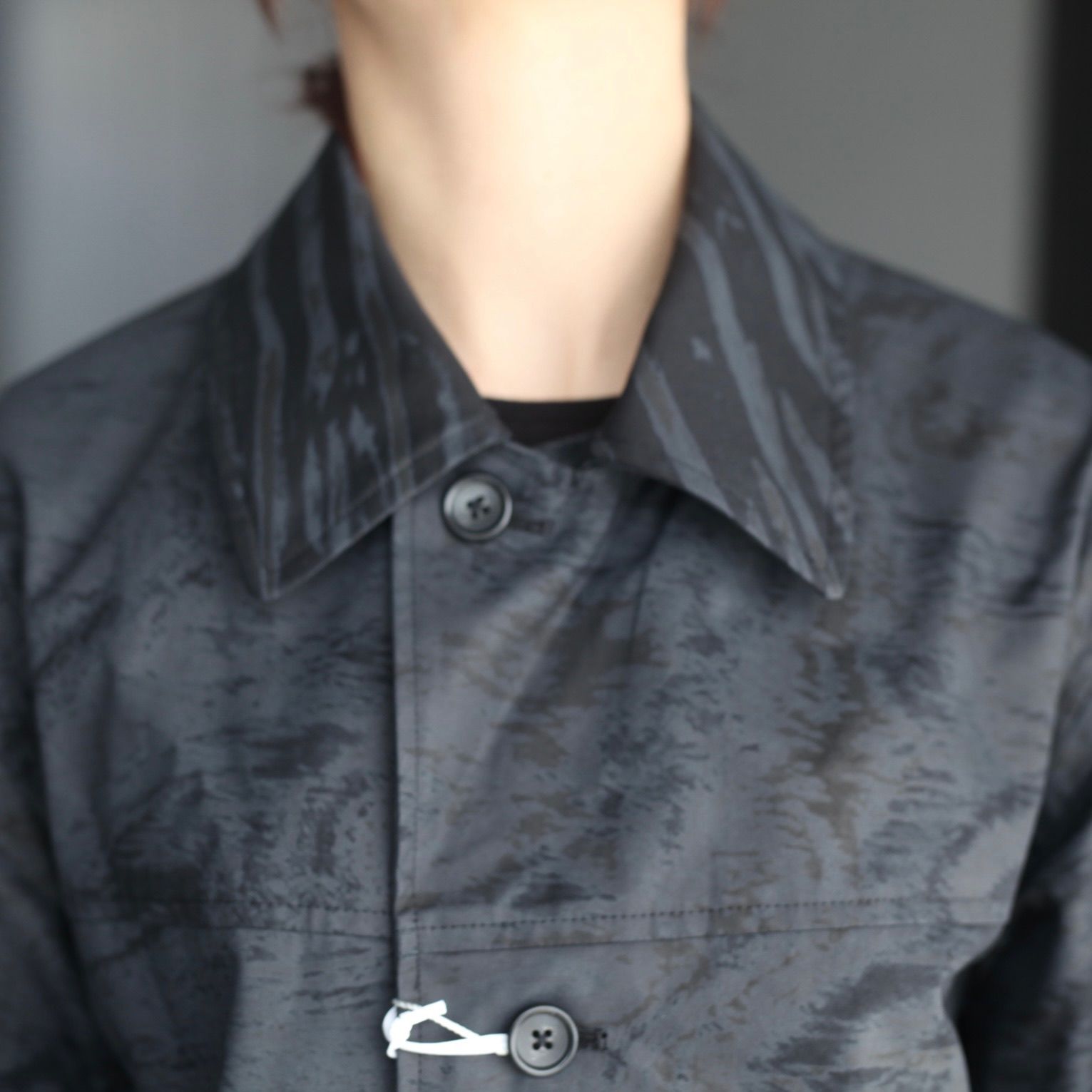 【残り一点】Photo Printed Cotton Gabardine Car Jacket