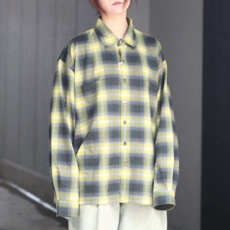 【残り一点】28G Ombre Check Balise Shirt