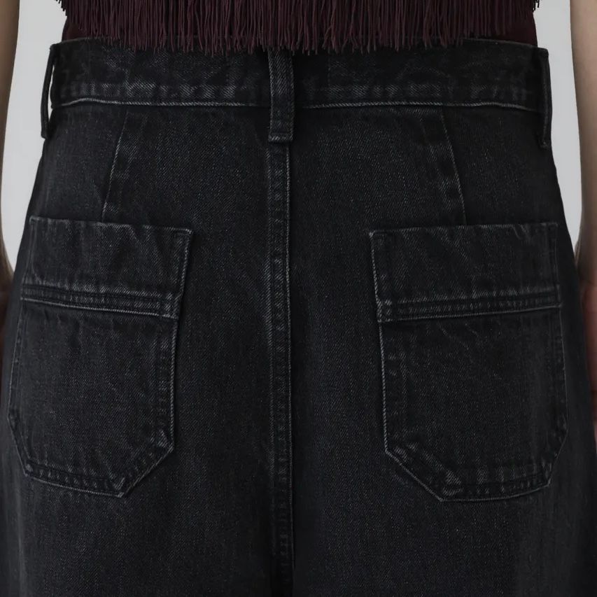 【残り一点】Middle Straight Black Denim