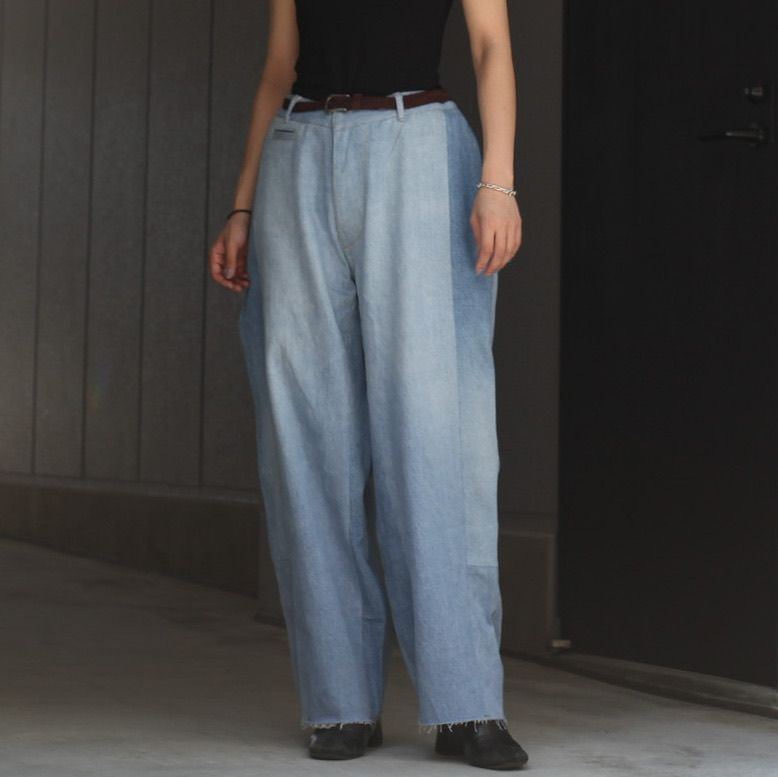 【残り一点】Reconstructed Super Baggy Slacks Denim_3(L)