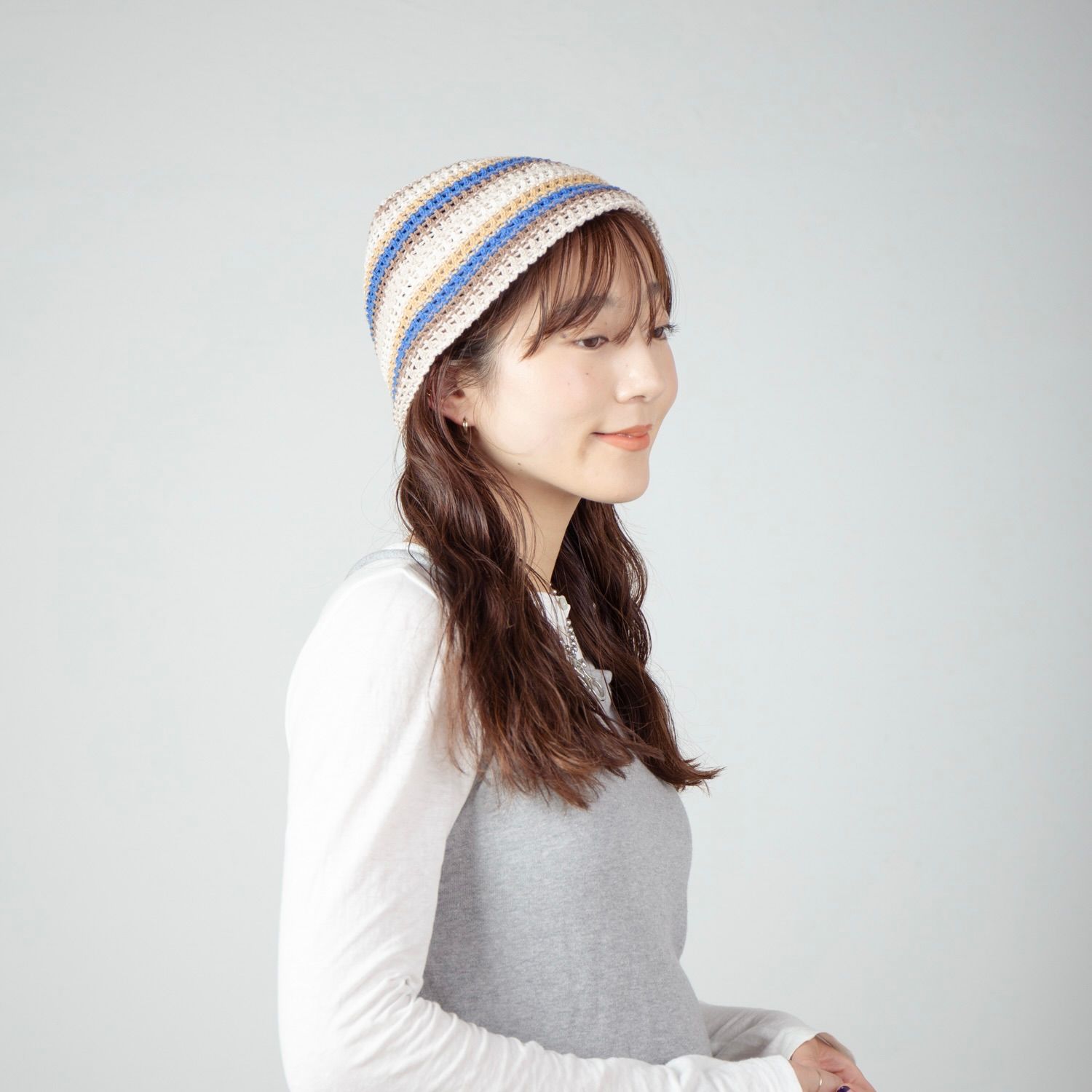 【残り一点】Multi Border Knit Hat