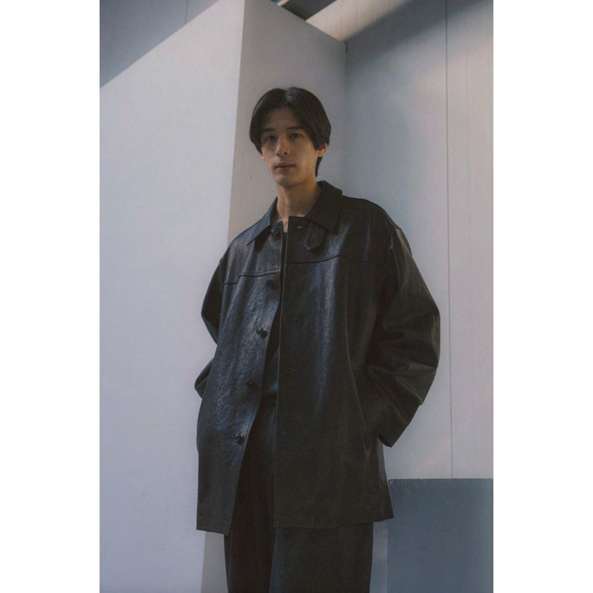 【残り一点】Leather Car Coat