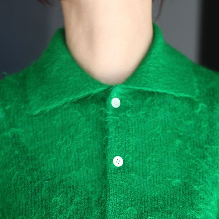 ssstein - 【残り一点】Super Kid Mohair Knit Polo LS | ACRMTSM 