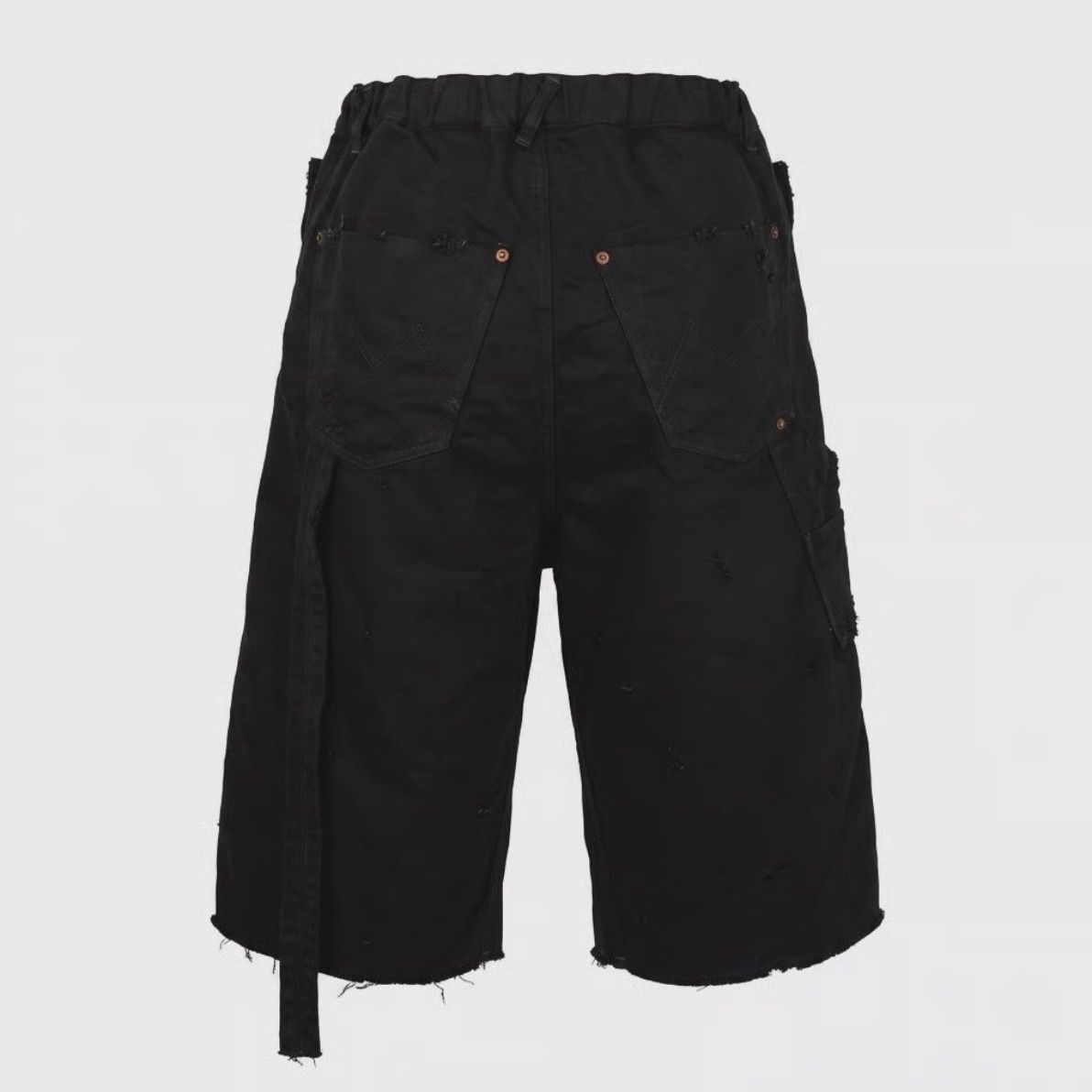 【残りわずか】Cut Off Carpenter Short With Damaged(INLAY DENIM)