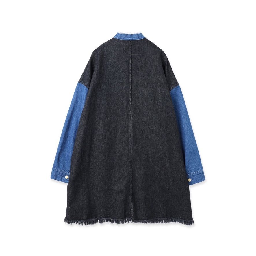 CULLNI - 【残り一点】Cut-off Band Collar Denim Coat | ACRMTSM