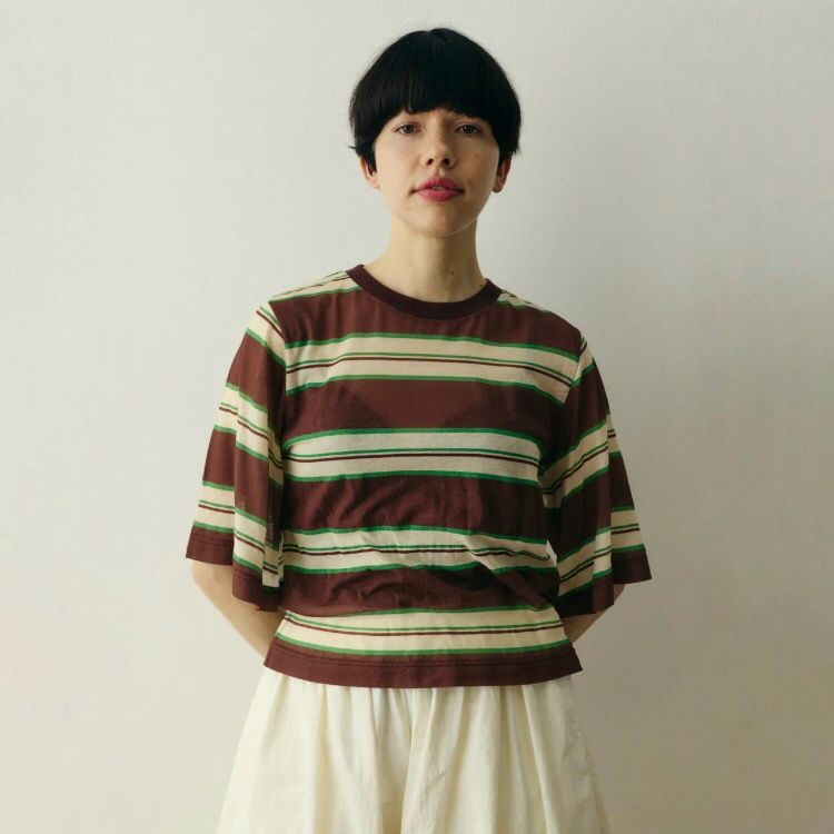 【残り一点】Border Half Tops