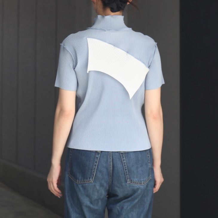 【残り一点】Todo Wave Top Short Sleeve High Neck