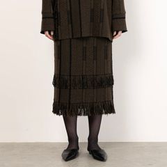【残り一点】Inlay Stich Knit Skirt