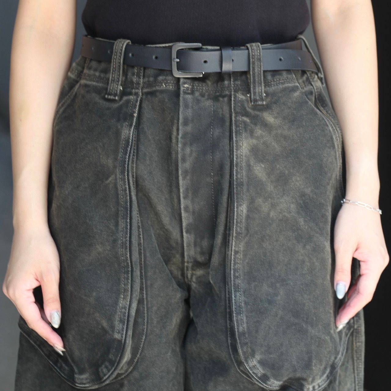 【残り一点】Black Stained Duck Pants