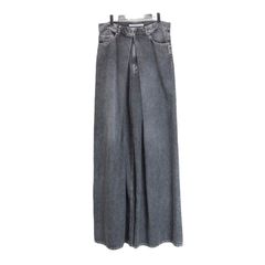 【残りわずか】Washed Denim Super Wide Pants