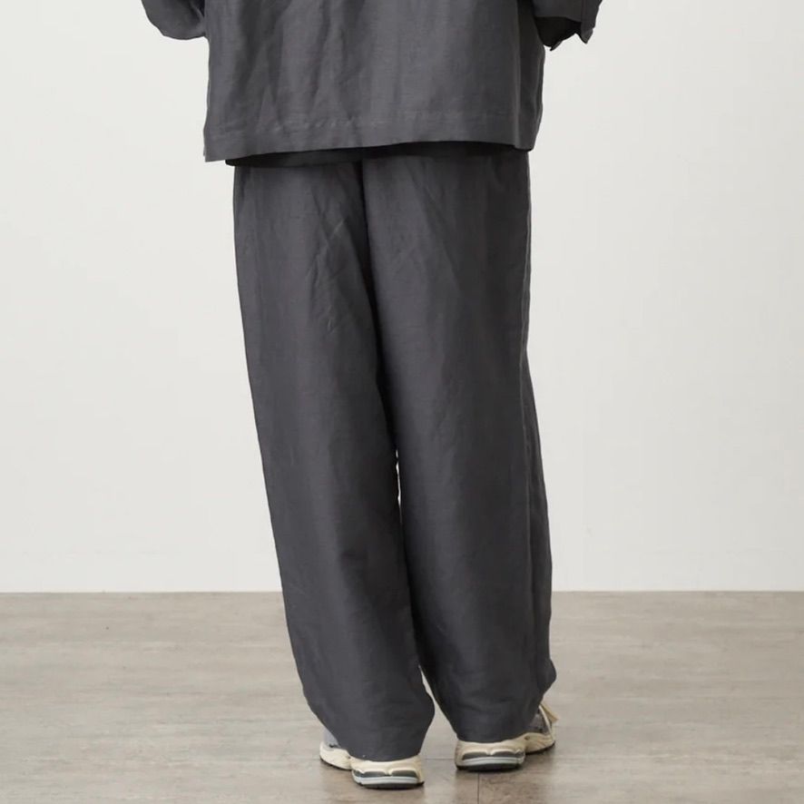 ATON - 【残り一点】Cotton Hemp Satin Baker Pants | ACRMTSM ONLINE STORE