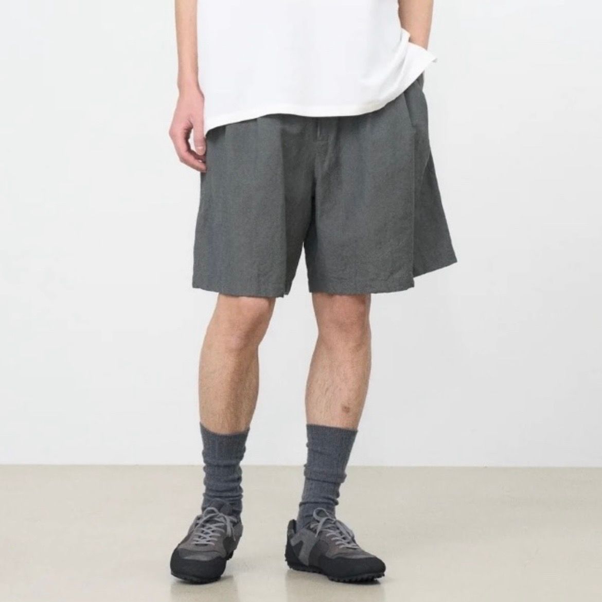 【残り一点】Wool Linen 3Pleated Shorts