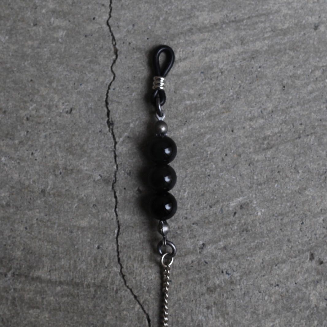 【お取り寄せ注文可能】Glass Chain(BLACK×SILVER)
