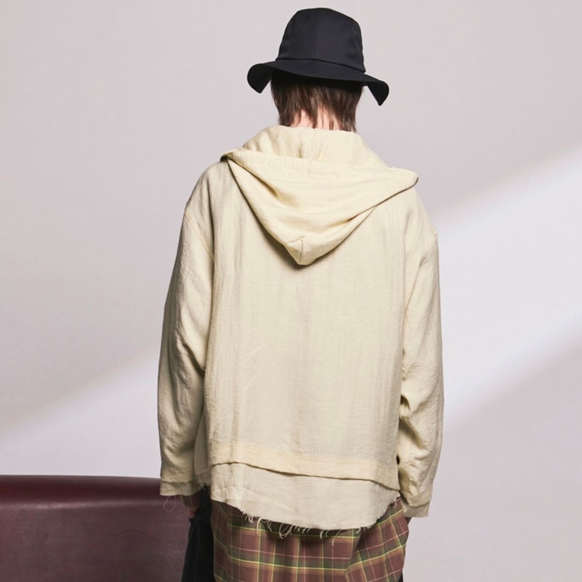 【残り一点】Deep Front Neck Prime-Over Mexican Shirt Hoodie