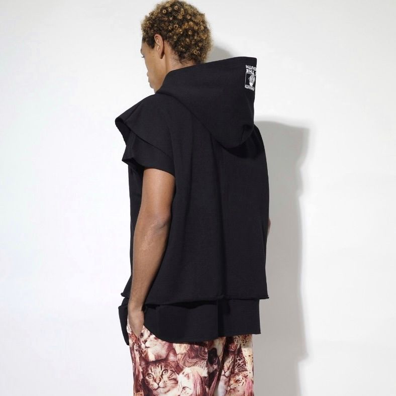 【残り一点】Cut Off Wide Zip N/S Sweat Hoodie