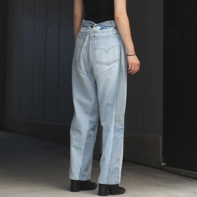 SEEALL - 【残り一点】Reconstructed Belted Baggy Denim_3(L