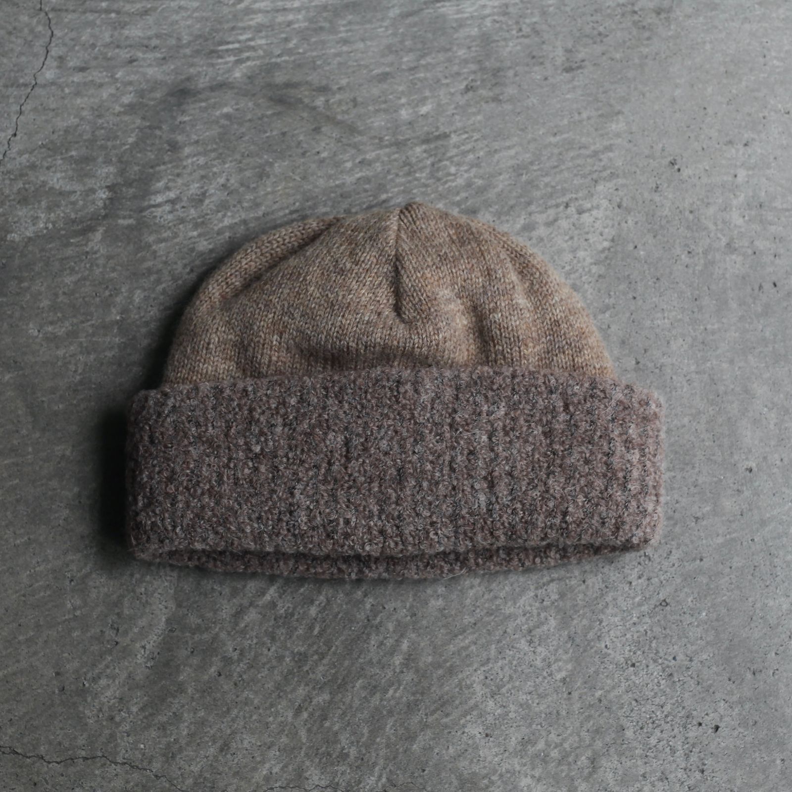 【再販売通知受付可能】WO/AL Knit Cap(BEIGE)