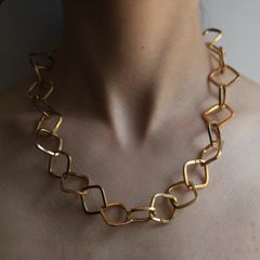 【残り一点】Square Chain Necklace(GOLD)