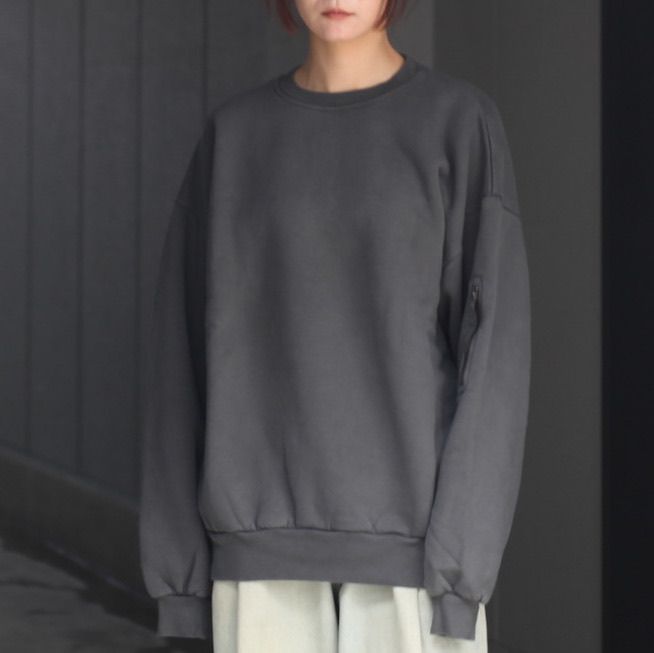 【残り一点】Pigment Dyed Crew Neck Sweatshirt