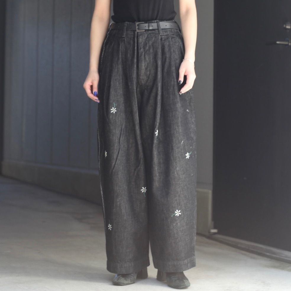 【残り一点】12.5OZワイドデニムパンツ(PRINTED_ONE WASH)