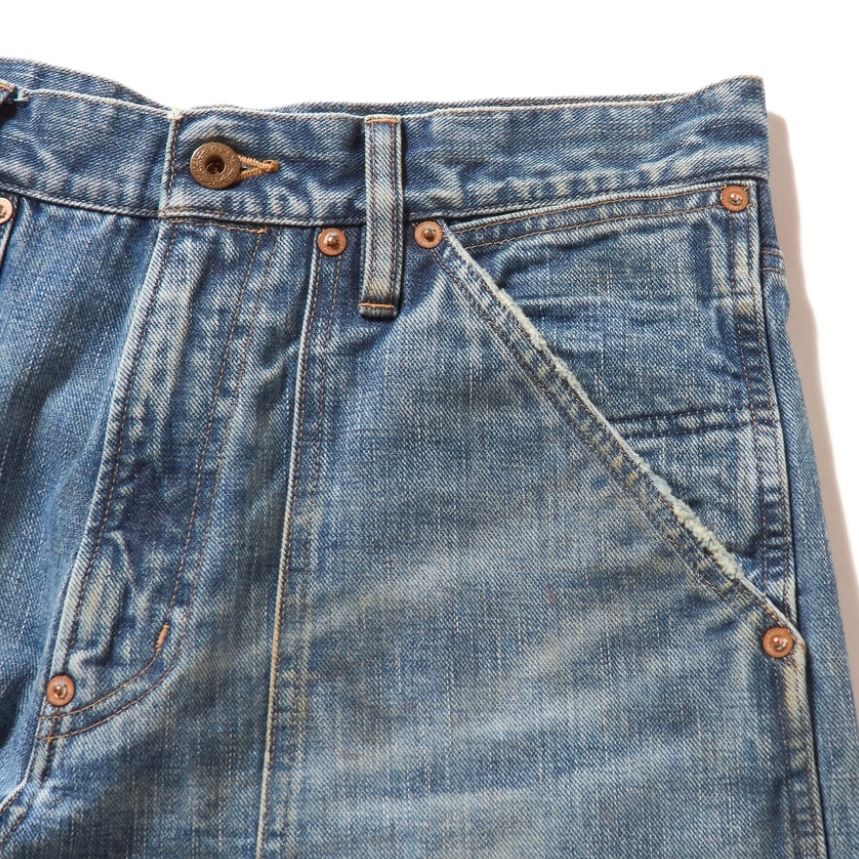 【残り一点】Faded Modern Denim Pants Double Knee