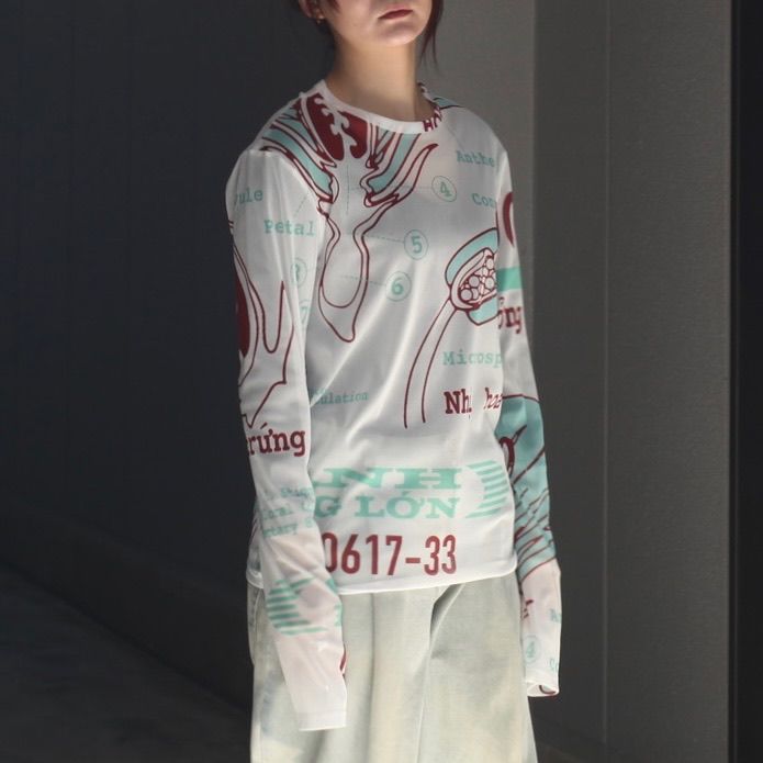 【残り一点】Graphic Mesh Top B