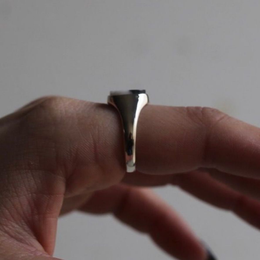 【残り一点】Signet Oval Ring M(ZEBRA JASPER)
