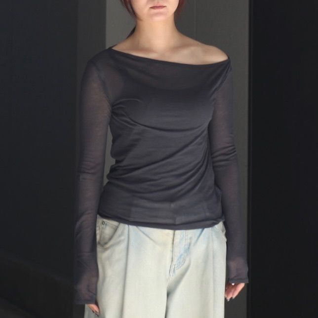 【残り一点】Asymmetry Cut Tops