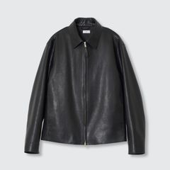 【残りわずか】Calf Nappa Leather Minimal Blouson