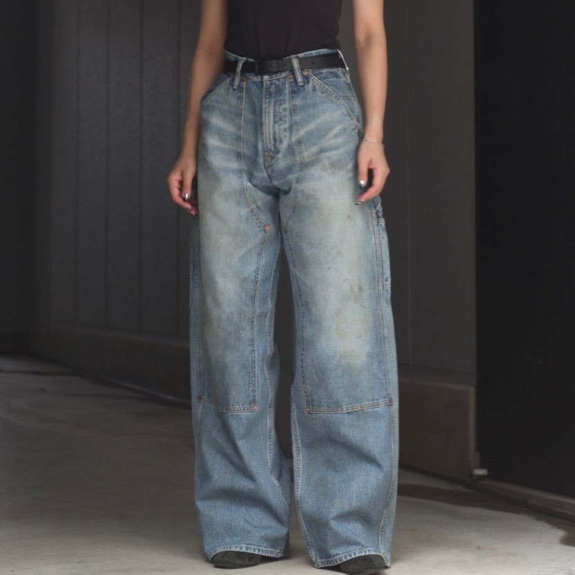【残り一点】Faded Modern Denim Pants Double Knee