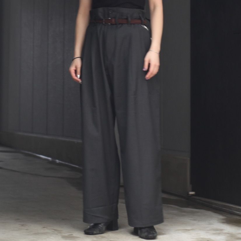 【残り一点】Wool Blend Wide Straight Trousers