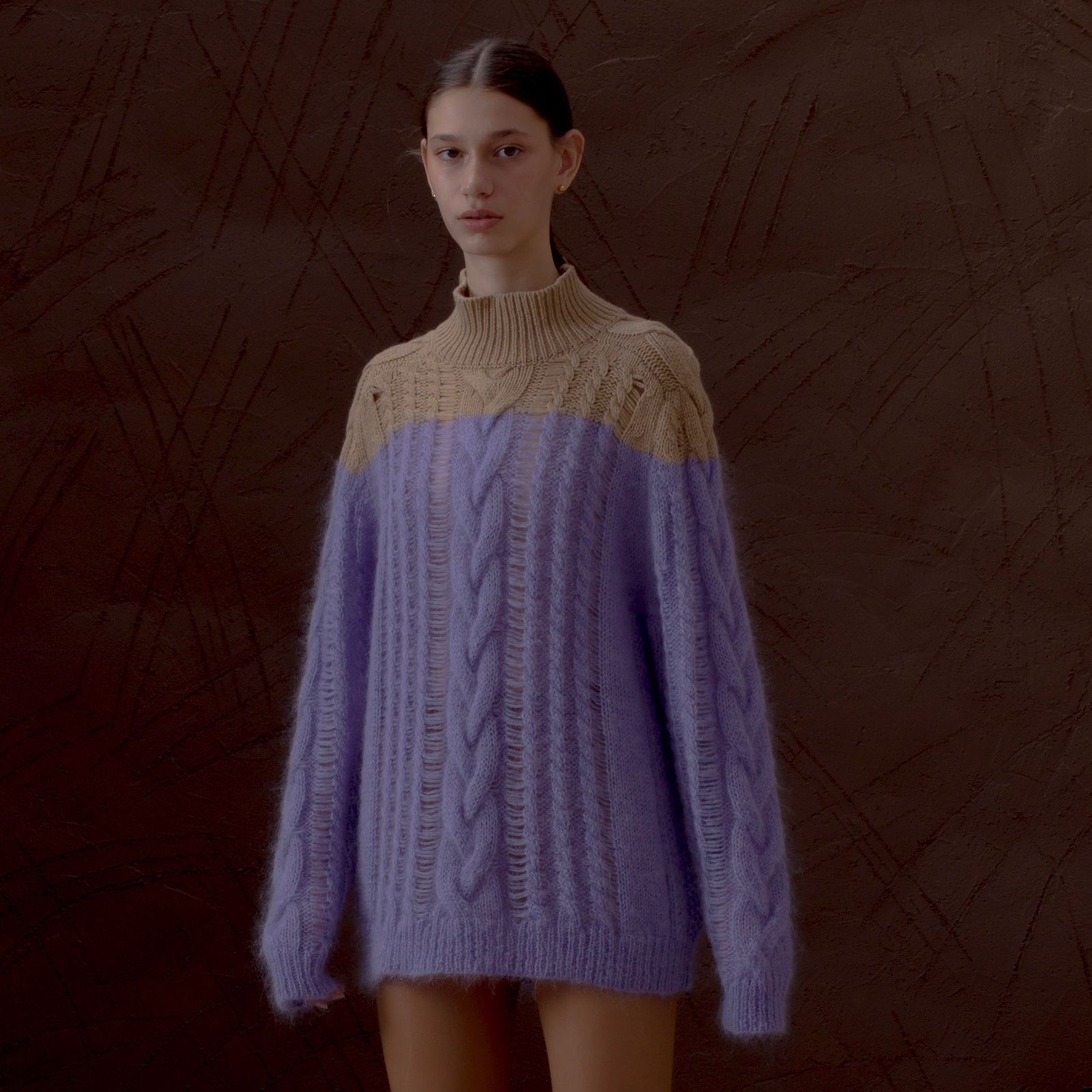 【残り一点】Mohair Cable Sweater