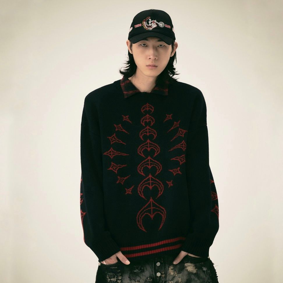 【残り一点】TC Bone Knit Sweater