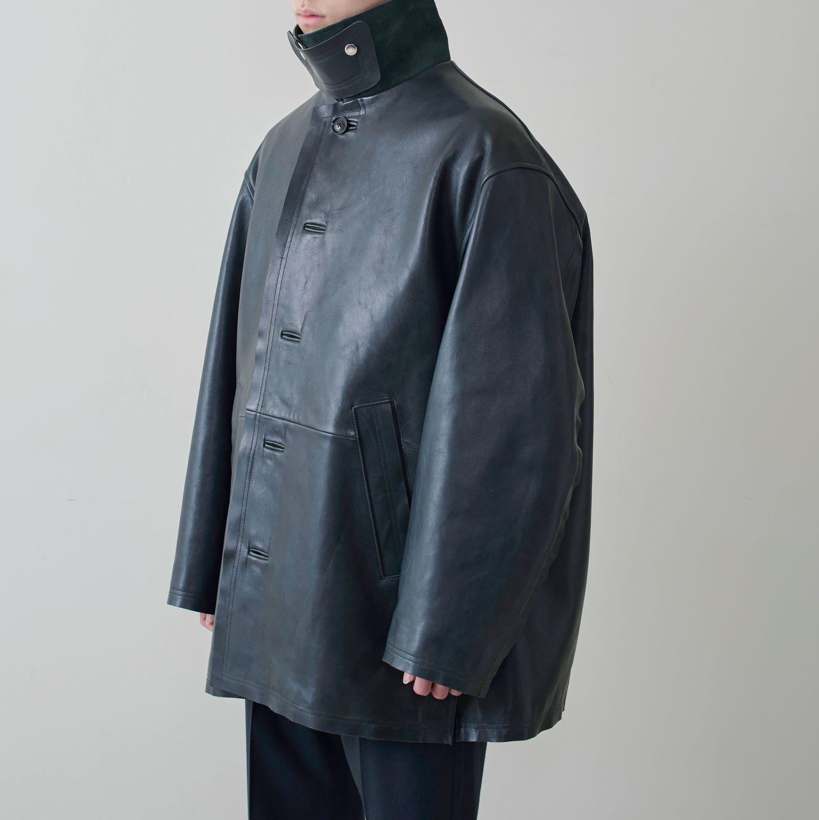 YOKE - 【残りわずか】Cut-Off Leather Car Coat | ACRMTSM ONLINE STORE