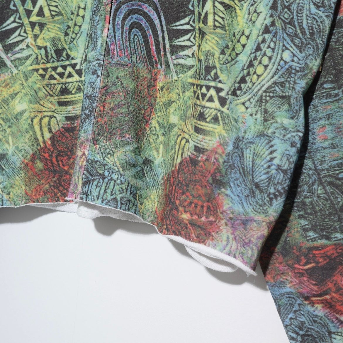 【残り一点】Cut Off Wide Zip Sweat Hoodie