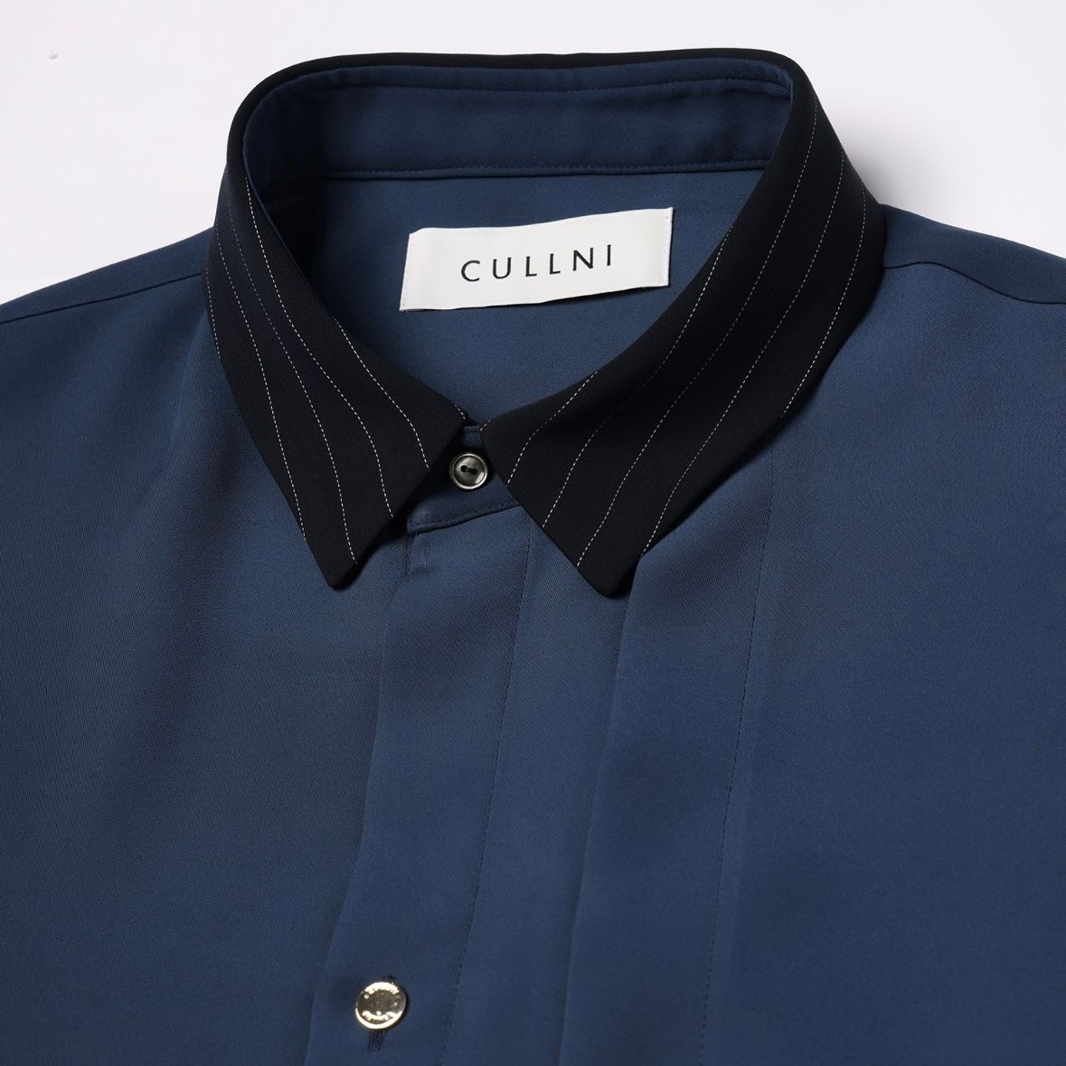 【残り一点】Double Satin Asymmetrical Layered Shirt