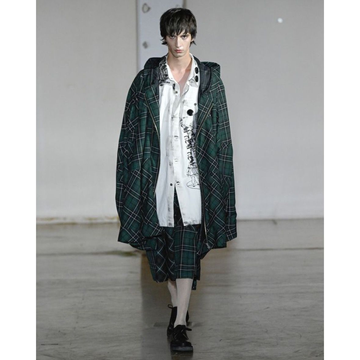 【残り一点】Paper Bonding Rubber Coating Denim Shirt