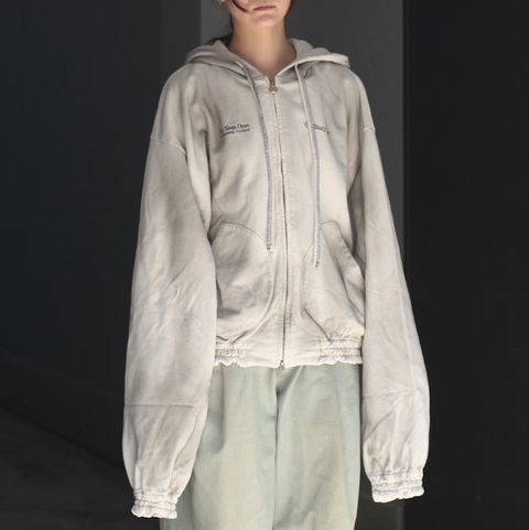 【残り一点】Washed Ordinary Old Style Zip Hoodie