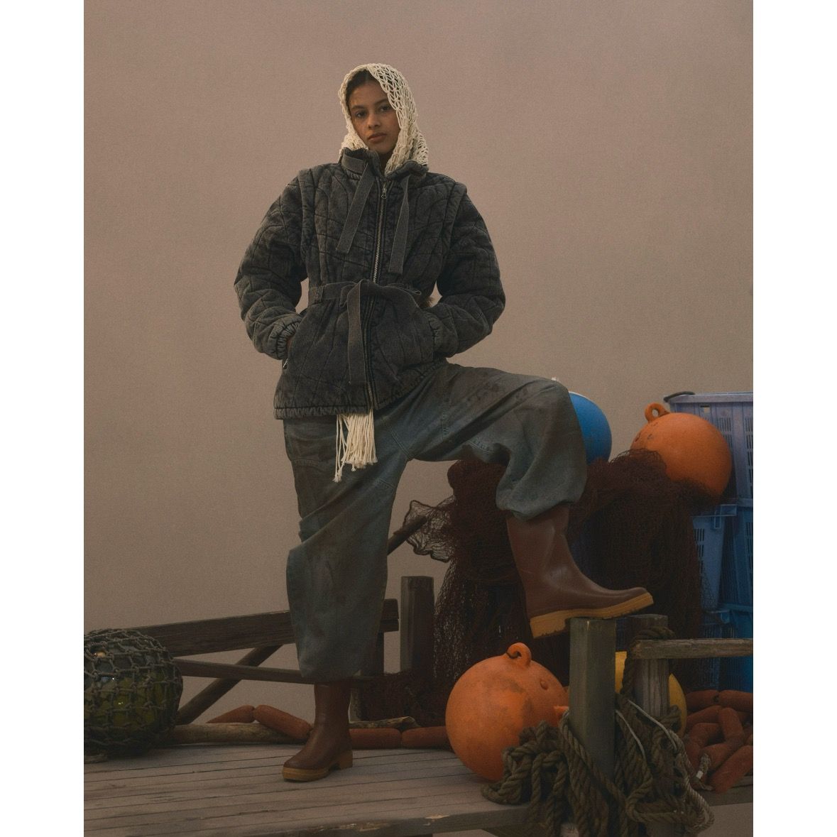 【残り一点】Newcommune Dirt Baggy Denim