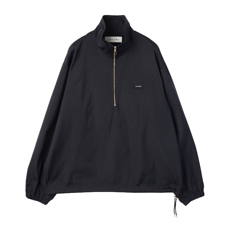 【残り一点】Double Satin Half Zip Embroidery Patch Pullover