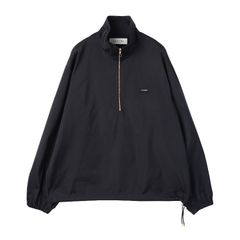 【残り一点】Double Satin Half Zip Embroidery Patch Pullover