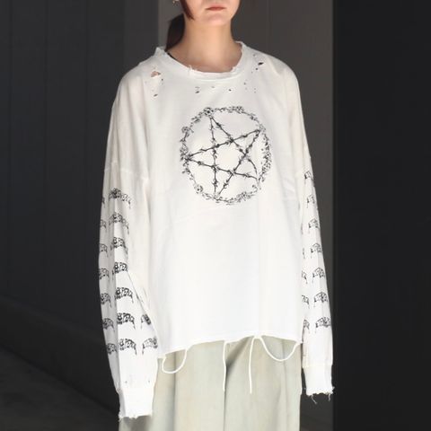 【残り一点】Wire Star Long Sleeve T-Shirt