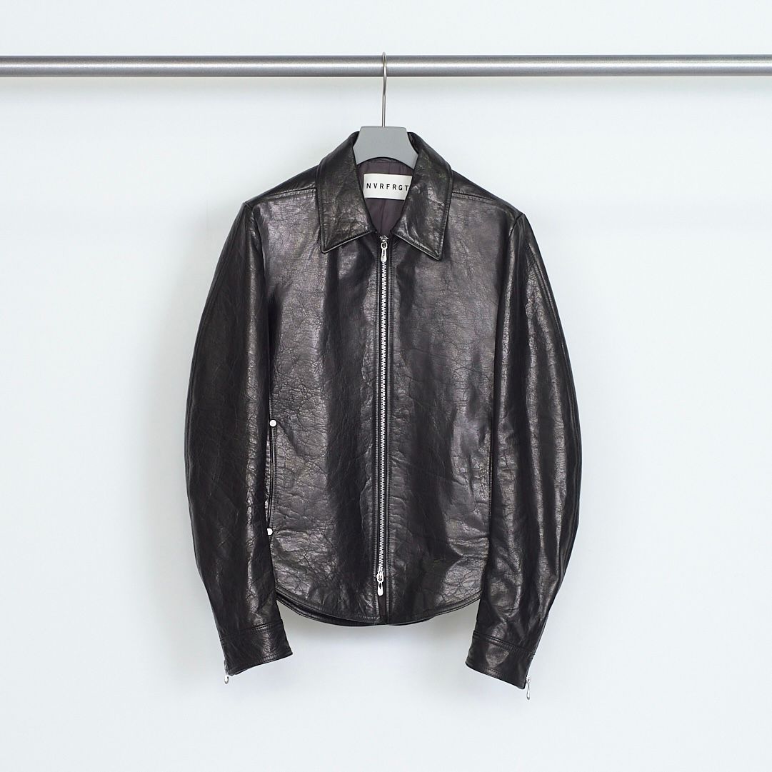 【残り一点】Zip Up Leather Shirt