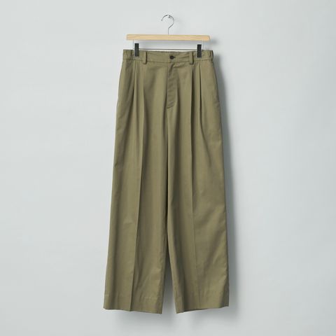【残りわずか】Cotton Rayon Easy Long Wide Trousers