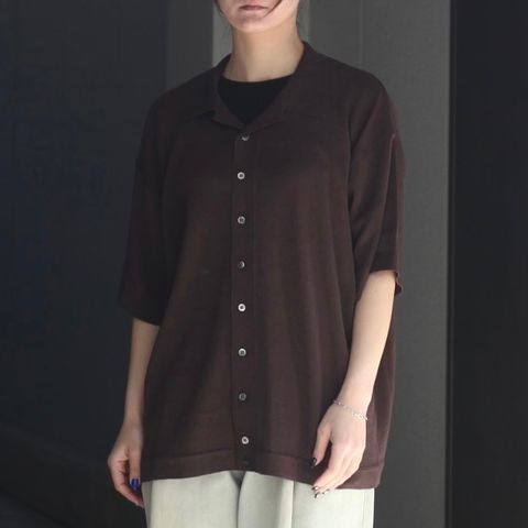【残り一点】Washi Open Collar S/S Shirt